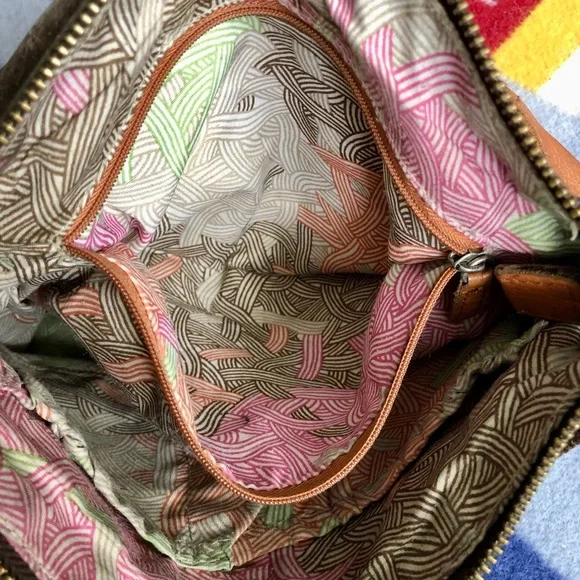 The Sak Genuine Leather Multi Color Crossbody Purse - Picture 7 of 16